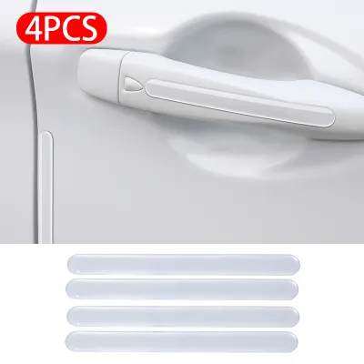 4pcs Door Bowl Protection Film Universal Anti-Scratch Car Sticker Waterproof Handle Protector Stripe Auto Accessory Car Products