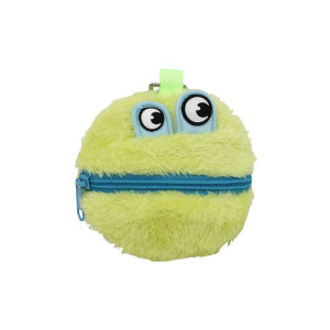 Customized plush quirky new earphone pendant bag personalized monster zipper creative coin purse key and lipstickbag