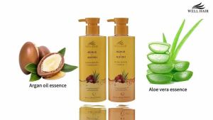 Bremod WELL HAIR Shampoo Conditioner Argan Oil Refreshing Aloe Deep Nourishing WH-X321/WH-H055 400ml