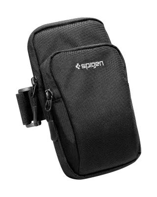 Spigen Arm Band [A702] Running Phone Holder with Armband Compatible with iPhone 15 14 13 12 11 Pro Max Samsung S24 S23 Ultra and more / Arm Band
