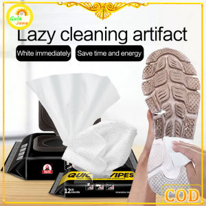 80 Lembar Pembersih Sepatu Sneakers Putih Efektif Tanpa Menggunakan Air Tissue Shoe Wet Wipes / Quick Wipes Shoe Cleaner