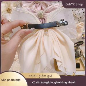 Hàng có sẵn✨ Hàn Quốc Phong Cách Ngọt Ngào Thời Trang Cô Gái Công Chúa Tóc Clip Rhinestone Lớn Bow Kẹp Tóc Cho Phụ Nữ Mũ Nón Mùa Xuân Clip Tóc Phụ Kiện