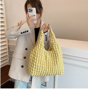 [LITTLE DAISY] AUBRIE PUFFY TOTE BAG TAS FASHION WANITA MODEL KOREA / TAS KULIAH TRAVEL GAYA KOREA / TOTE BAG FASHION IMPORT