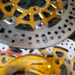 Piringan Cakram Depan CNC Stainless & Breket CNC PNP Mio Smile