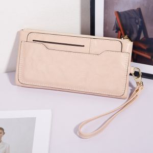 คุณภาพสูงกระเป๋าสตางค์ยาวผู้หญิงกระเป๋าใส่เงินหญิงวาดกระเป๋าเก็บบัตรกระเป๋าเงินผู้ชายสำหรับผู้หญิง