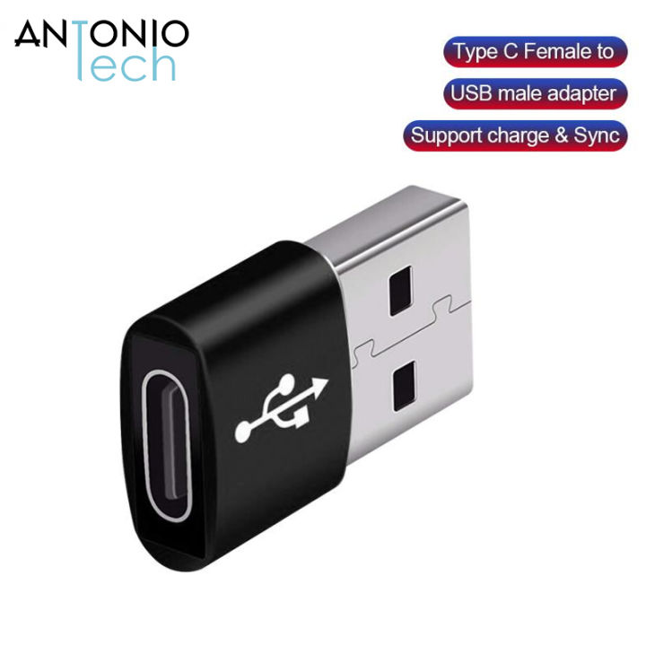 USB Male to USB Type C Female Cable OTG Adapter Converter for PC ...