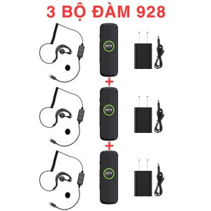 Bộ Đàm Tai Nghe 928 - Thiết Kế Gọn Nhẹ Khoảng Cách Xa Đàm Thoại Rõ Dung Lượng Pin Lớn