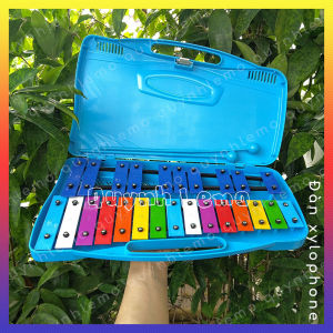 Đàn gõ 25 phím Xylophone QUYNH LEMO cho bé phát triển năng khiếu âm nhạc đầy đủ màu sắc.