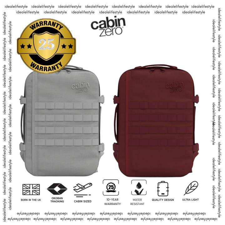 CabinZero Military 28L V3 Tactical Cabin Backpack – Compact Water