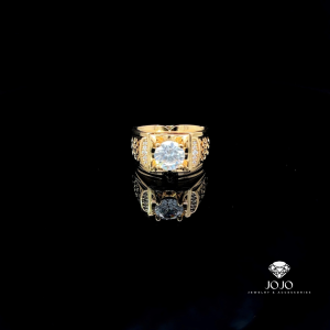 N1216 Nhẫn nam có lót lòng đính đá CZ cao cấp JOJO