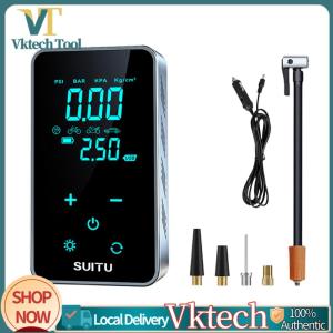 Smart Air Compressor LCD Display Wireless Air Compressor High Precision Electronic Inflatable Pump 1800MAH for Motorbike Vehicle Balls