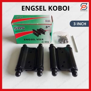 Engsel Pintu Koboi 3" Dua Arah Bolak Balik 3 Inch Engsel Per Veer Koboy Coboy