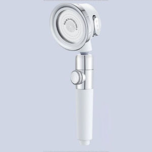 X20110408G Three-Stage Pressure Showerhead for All Year Adults Family Use Universal for Men and Women Water-Saving One-Button Stop Water