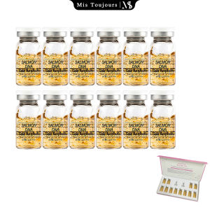 12 Bottles Mesowhite Serum BB Glow Wrinkle Removal Face Lifting SALMON DNA Gold Ampoule Microneedling Skincare