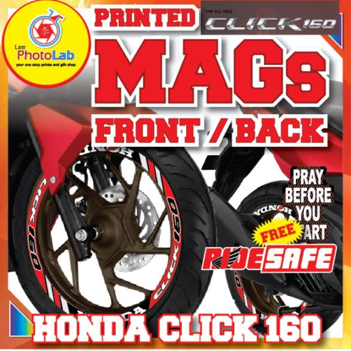 Honda Click 160 Printed Sticker MAGs (Paired)