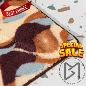 BM Premium Microfiber Wave Design Bathroom Door/ Floor Mats -Water Absorbent Non-Slip & Quick Drying