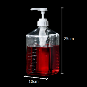 🔥Ready Stock🔥Hand Press Syrup Glass Bottle with PP Press Pump Sugar Syrup/Liquids/Ketchup/Chili/Juices Storage Container