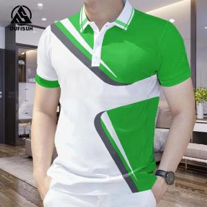 ti shirt men casual striped polo shirt summer sports polo shirt