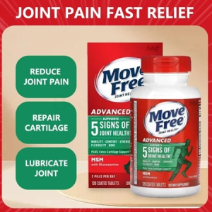 Move Free MSM Glucosamine 120s Joint Health Makanan Tambahan Glucosamine | 💯% Authentic | MOVEFREE