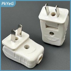 PkYeG 1 5 cái Ổ cắm Nhà Phụ kiện tự làm 180 độ Rotary Power cắm Mỹ kết nối với hai chân phẳng doanh