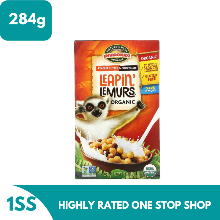 Nature's Path, Envirokidz Organic, Leapin' Lemurs Cereal, Peanut Butter ...