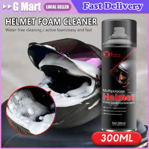 300ML Multipurpose Foam Cleaner Motorcycle Helmets Deodorizer Foam Cleanser Vehicle Protective Polishing Care Foam Protective Gear