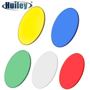 5 Pieces/Set Optical Filter Diameter 32 mm Transparent Green Blue Red Yellow Frosted White Optical Glass for Biological Microscope