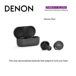 Denon Perl Pro True Wireless In-Ear Headphones Adaptive Active Noise Cancellation Wireless Charging Bluetooth Headphones (Black)