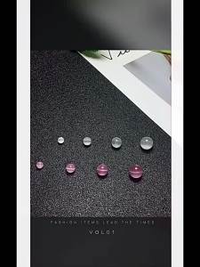 Ice purple grape watermelon tourmaline chalcedony beads diy Handmade jewelry semi-finished products bracelets necklaces loose beads wholesale