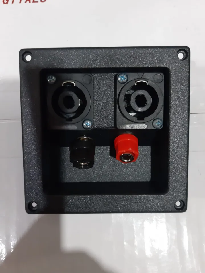 Terminal Box Speaker Speakon Lubang Audio Soket Spikon BA-142A