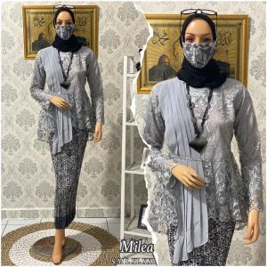 kebaya brukat modern remaja / kebaya modern 2022 remaja / kebaya brukat modern kondangan /HARGA PROMO/COD KEBAYA TERBARU 2022/KEBAYA SETELAN MILEA/KEBAYA BLUS SELENDANG