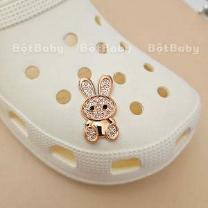 Charm gắn dép sticker cross sục mẫu B42 giả kim