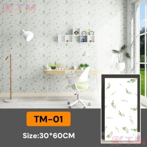 50PCS 30x60cm 3D Luxury Marble Wallpaper Wall stickers PVC Vinyl Tiles For Kitchen Sticker Waterproof