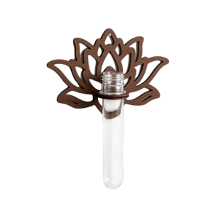 FOUNDTWO Home Ornaments Lotus Shape Planter Holder Vase Wooden Wall Mounted Planter Flower Holder Hollow Out Hydroponic Planter Shelf Indoor Garden