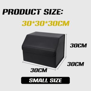 AOLA Car Storage Box PU Leather High Capacity Auto Multiuse Car Trunk Storage Vehicle Organizer