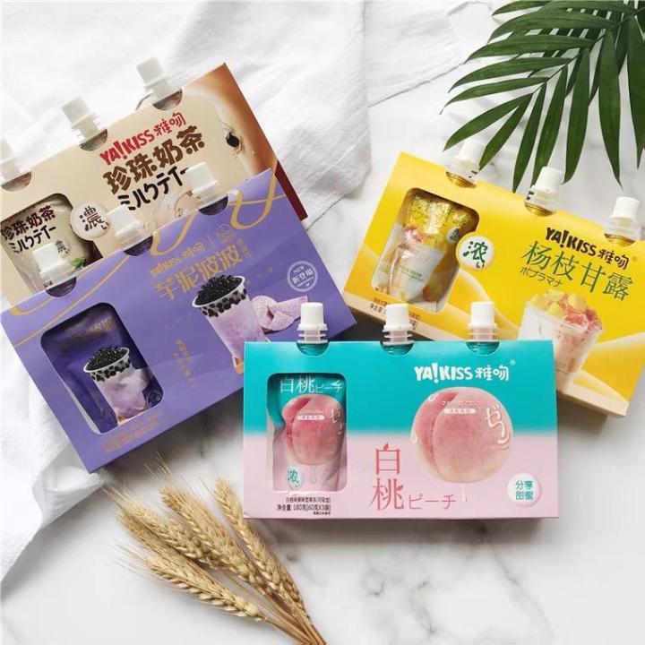 SG[READY STOCK] 9 pcs *60g Drinkable Jelly Fruit Series / Bubble Milk ...