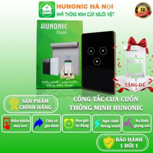 Công Tắc Điều Khiển Cửa Cuốn Wifi Thông Minh Hunonic Door S Từ Xa Trên Điện Thoại