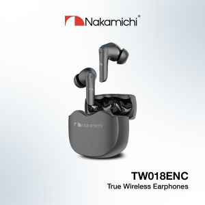 Nakamichi TW018 ENC TWS Earphone Full Bass Earbuds Bluetooth IPX4 Anti Keringat