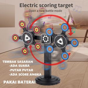 JUMBO NEW PRODUK / MAINAN ANAK PAPAN TARGET TEMBAK SASARAN SHOT AUTOMATIC SASARAN SHOOTING / AUTO ADA SCORE ANGGKA DAN SUARA / PAKAI PUTAR / LATIHAN MENEMBAK CICAK