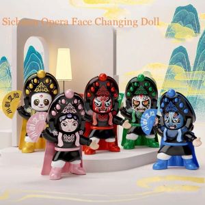TESDFD Face Change Sichuan Opera Face Changing Doll Plastics Sichuan Opera Face Changing Toy Figure Toys Chinese Style Opera Face Makeup Friends Birthday Gifts