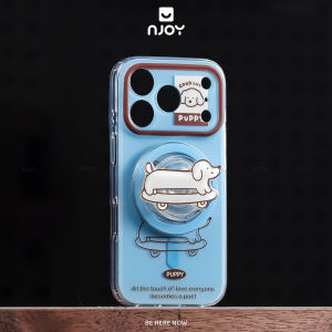 Ốp Lưng In Hình Skate Pup Chó Trượt Ván Kèm Popsocket Cho Điện Thoại iPhone 17 Pro Max 16 15 14 Njoy