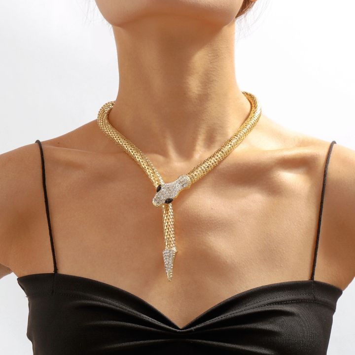 Authentic BVLGARI Serpenti Rose Gold Large Necklace Pavé Diamonds | eBay