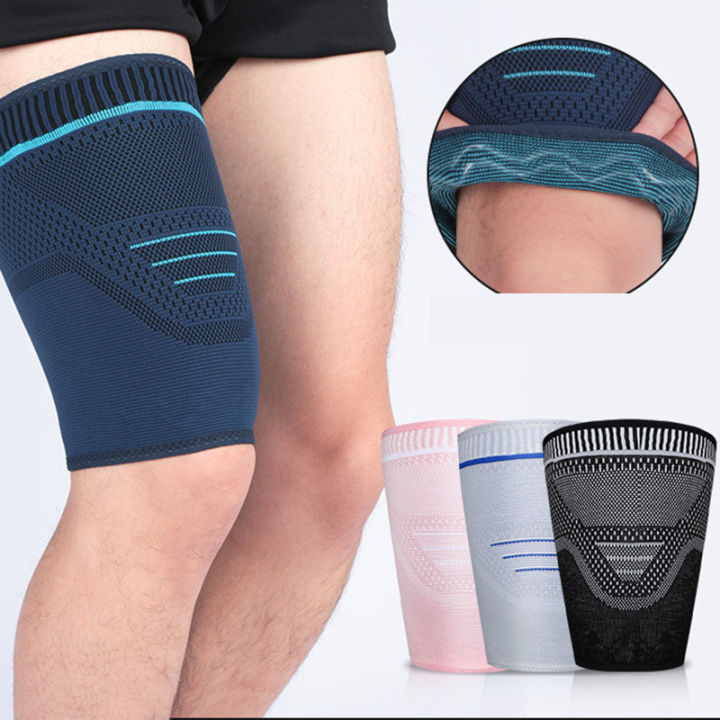 1 pcs Thigh Guard Protector Leg Support Compression Bandage Adjustable Sleeve Lazada