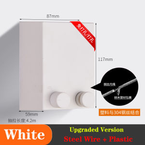 HKStorage Quần Áo Kính Thiên Văn Ban Công Trong Nhà Dây Inox Giá Phơi Quần Áo Không Lỗ Móc Áo Vô Hình Lưu Trữ Khác