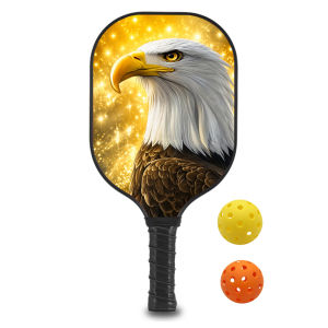 Pickleball Paddles Set with 1 Rackets 2 Pickle Ball 1bag Fiberglass and Graphite Face Non-Slip Grip USAPA Approved ID 60625-1654451032