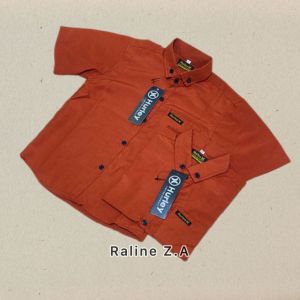 Kemeja Anak Laki Laki/Kemeja Anak Laki  Umur 1-14 Tahun/Kemeja Anak Laki Laki Korean Style/Kemeja Anak Import Lengan Pendek Murah/Baju Kemeja Anak Laki Laki/Raline Z.A I