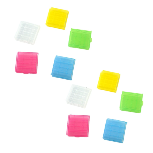 Pack of 10 Plastic Case Holder for 14500 AA AAA Box Storage Box Cover Container Bag Case Organizer Box Case