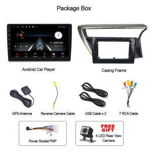 Myvi 2005 -2023 10" Inch Android 12 Universal Android Car Player 2.5D SCREEN Car Stereo 2DIN WIFI GPS Navi Quad Core Radio Video MP5 Player SUPPORT CARPLAY ANDROID AUTO