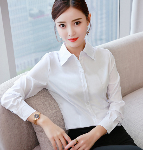 Áo Sơ Mi Nữ Dài Tay Cotton Trắng/Đen Cao Cấp – Phong Cách Thanh Lịch ...