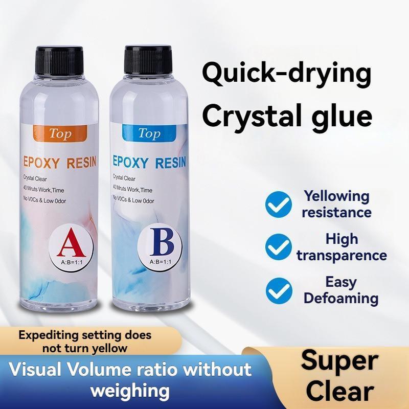 [COD]Clear Crystal Epoxy Resin Set 1:1 Ratio Jewelry Making Tabletops ...